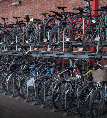Stedelijke gebieden Fiets Parkeren
